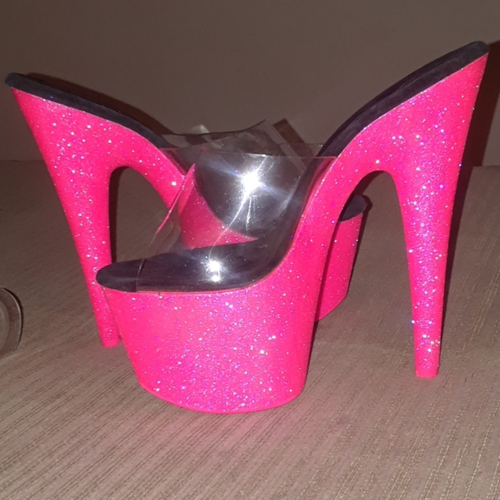Strapless Pink Heels